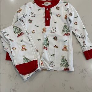 Baby Club Chic 4T Kids Christmas Tree & Teddy Holiday Pajama Set -